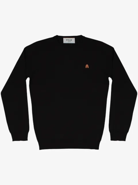 PELO FOUNDATION Pullover mit Hundeapplikation