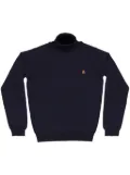 PELO FOUNDATION dog-appliqué jumper - Blue