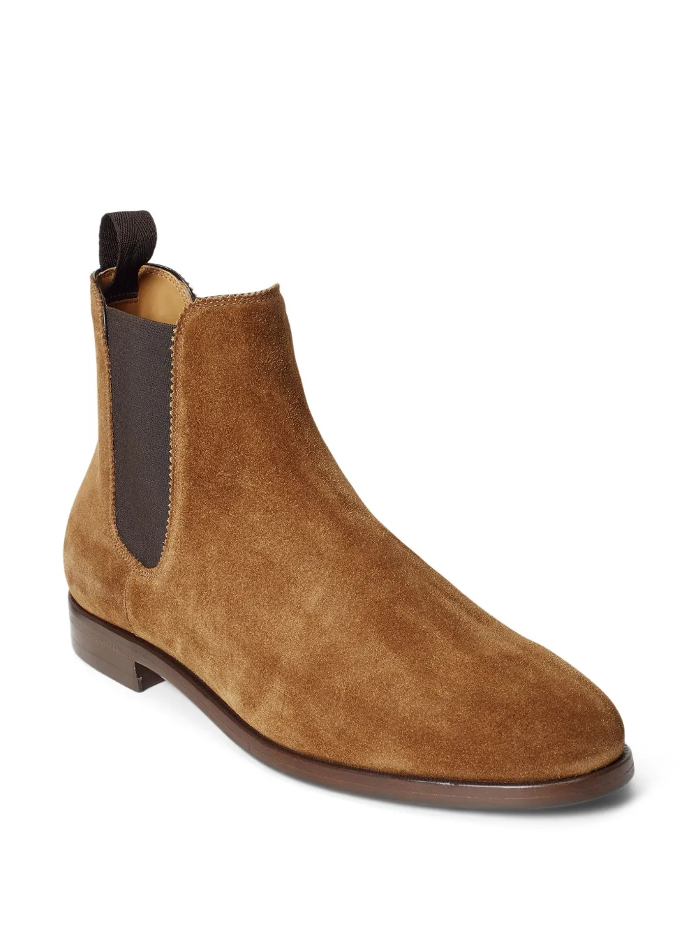 Ralph Lauren Purple Label Suède enkellaarzen Bruin
