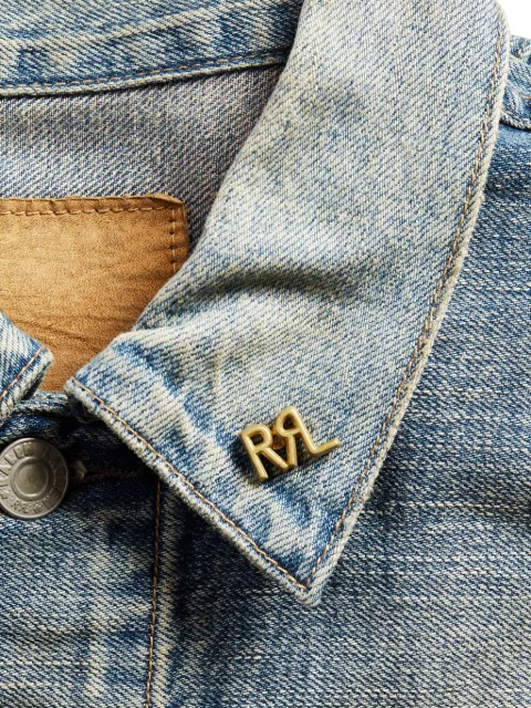 Ralph Lauren RRL logo-lettering brooch 