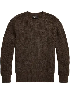 Ralph Lauren RRL ワッフルニット カシミアセーター | ブラック