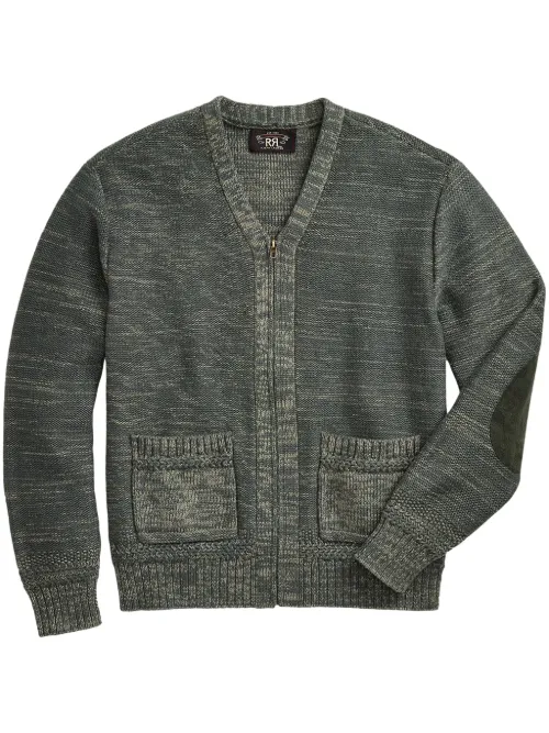 Cardigan zippé à manches longues - Ralph Lauren RRL - Modalova
