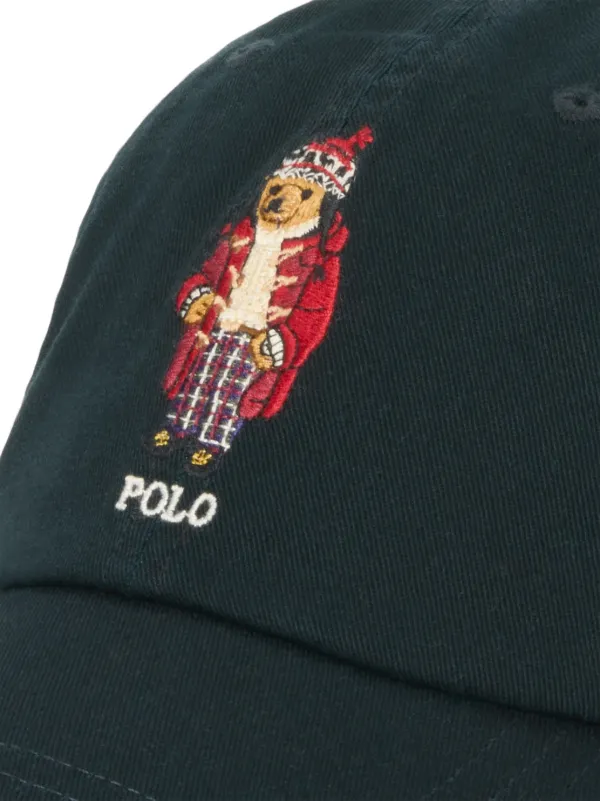 Polo Ralph Lauren Polo Bear embroidery Baseball Hat Black FARFETCH UK