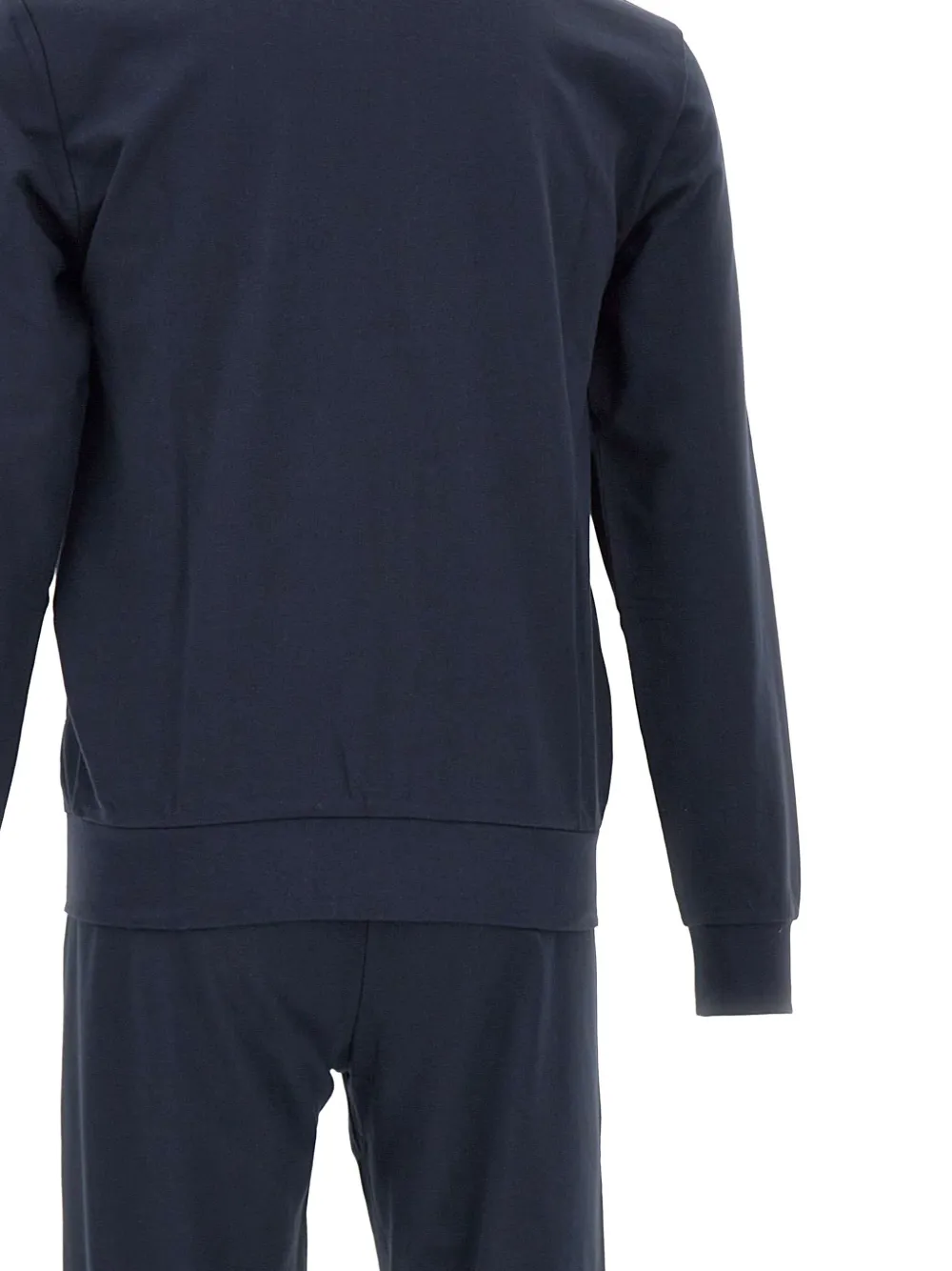 Ea7 Emporio Armani zip-up logo tracksuit BLUE