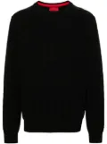 BOSS organic cotton jumper - Black