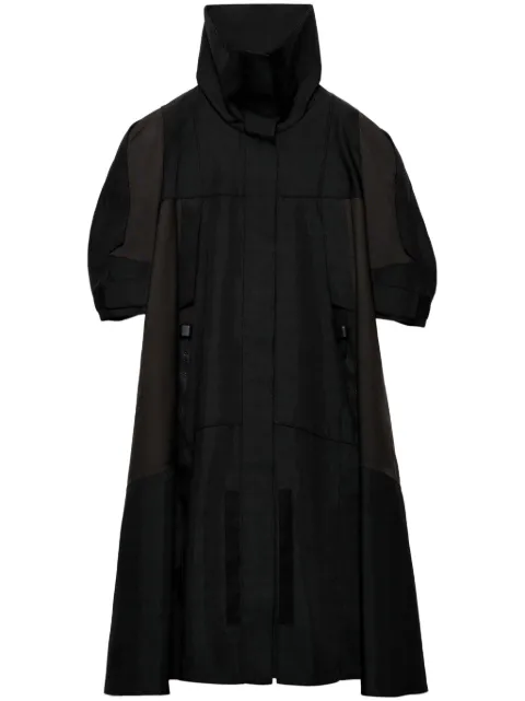 Prada single-breasted panelled coat