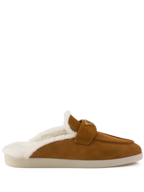 Mules à logo appliqué - Prada - Modalova
