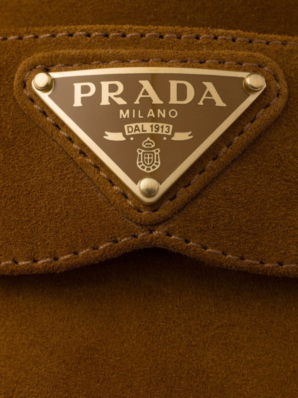 Shop Prada Appliqué-logo Mules In Brown