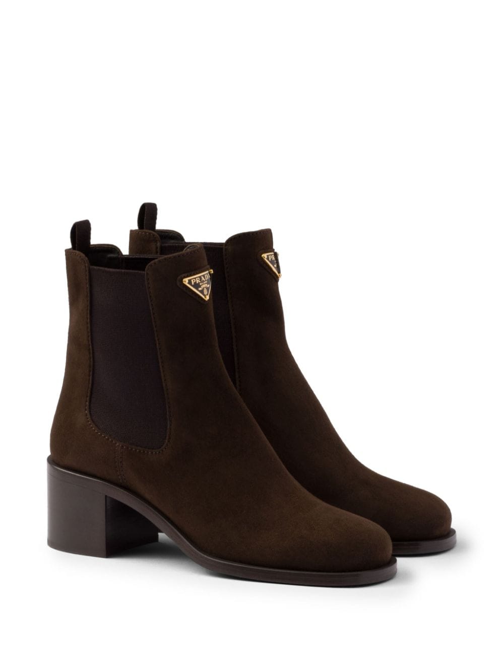 Prada Suede 55mm booties - Bruin