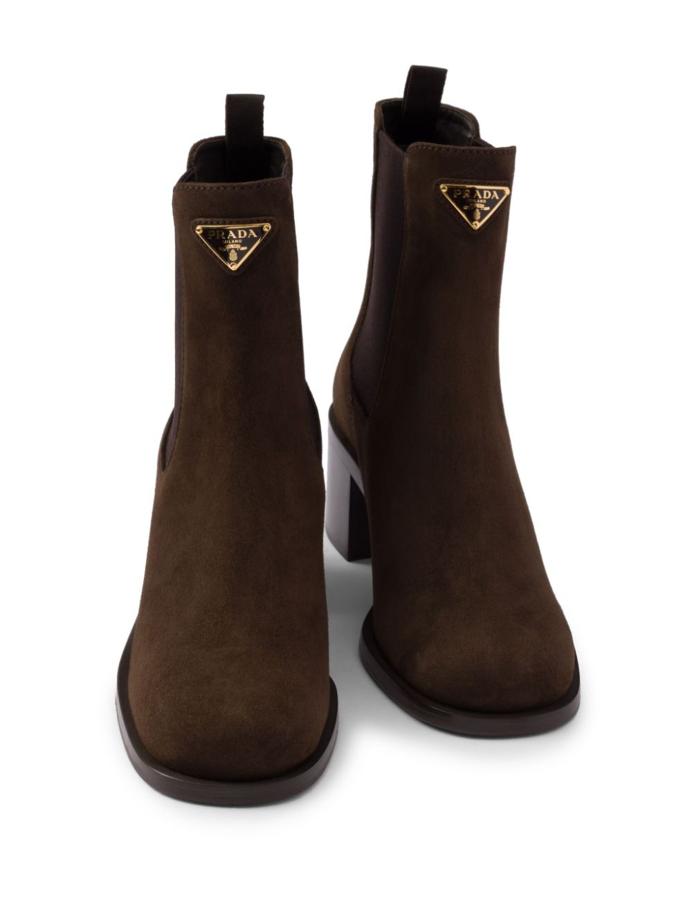 Prada Suede 55mm booties Brown