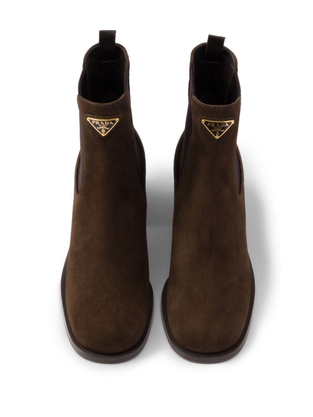 Prada Suede 55mm booties Brown