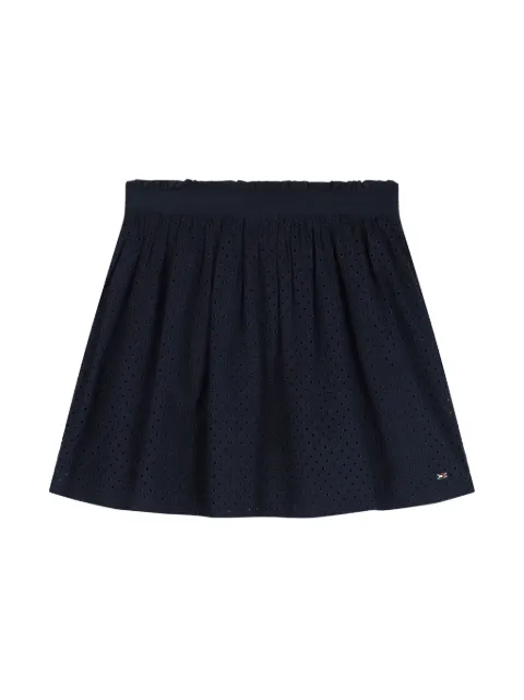 Tommy Hilfiger Junior falda con bordado inglés