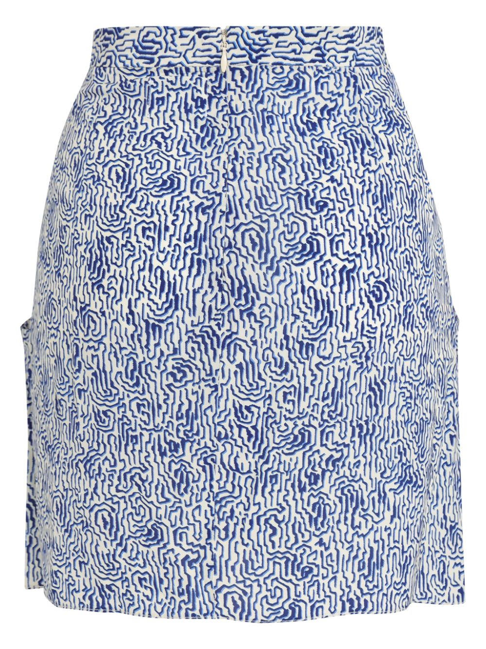 ISABEL MARANT abstract pattern skirt - Blue