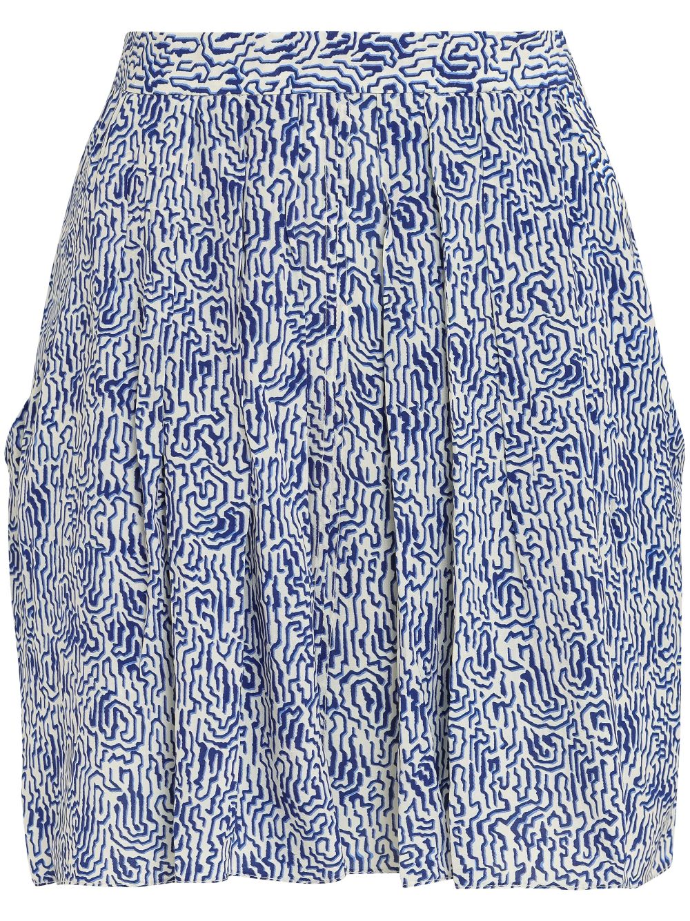 ISABEL MARANT abstract pattern skirt - Blue