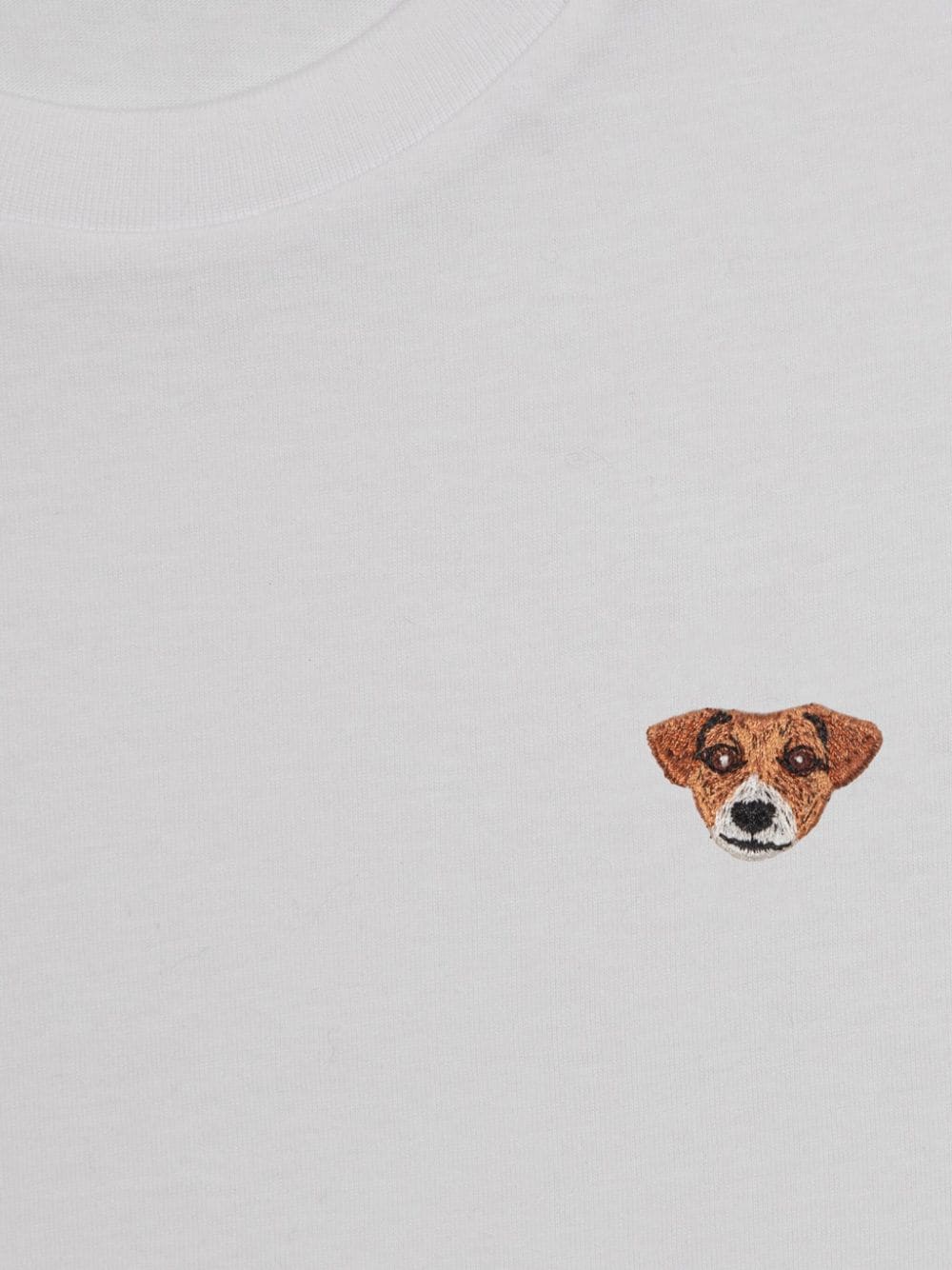 Shop Pelo Foundation Dog-appliqué T-shirt In White