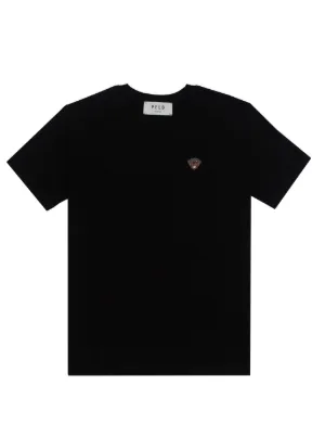 Comme Des Garçons Play Camiseta Triple Hearts De Algodão | Preto