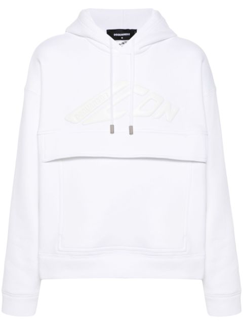 DSQUARED2 logo-debossed hoodie Men