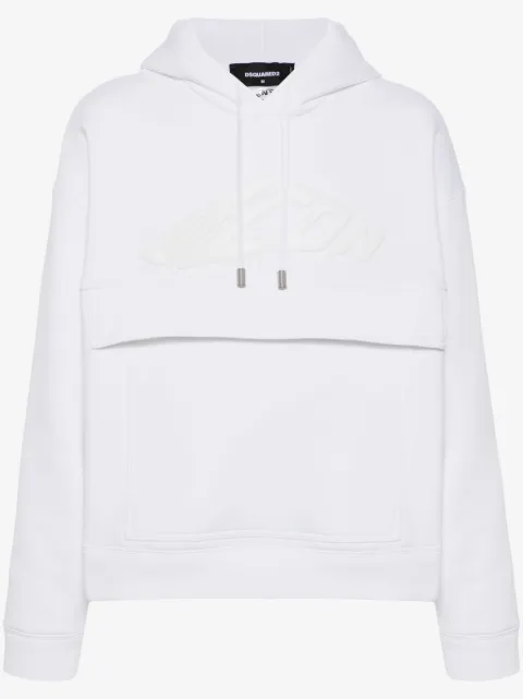 DSQUARED2 logo-debossed hoodie