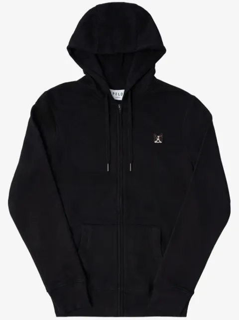 PELO FOUNDATION border collie-patch merino hoodie