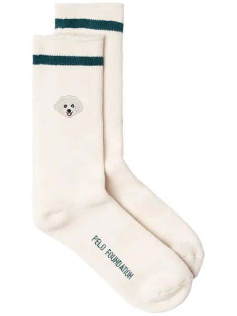PELO FOUNDATION maltese-patch socks