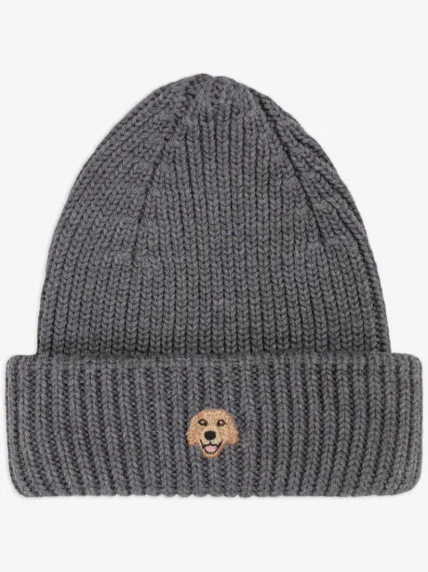 PELO FOUNDATION bonnet à appliqué chien