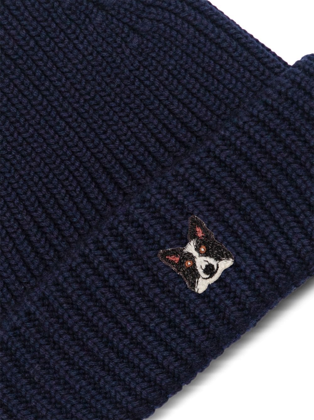 Shop Pelo Foundation Dog-appliqué Beanie In Blue