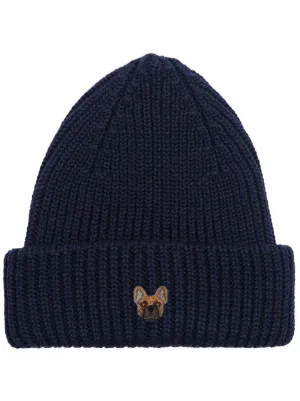 Polo Ralph Lauren logo-embroidered Ribbed Wool Beanie | Blue