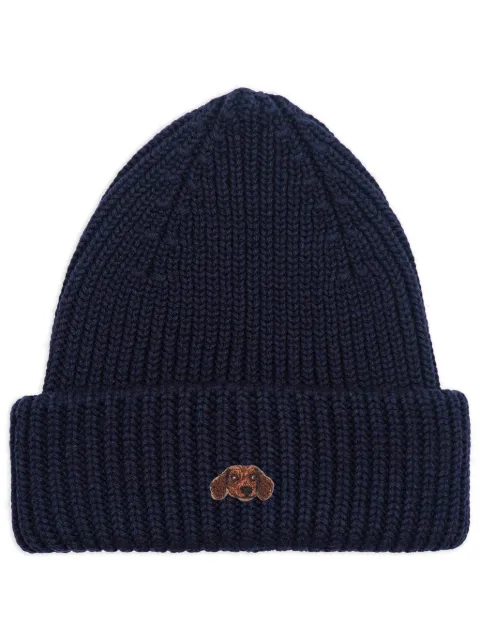 PELO FOUNDATION Sausage Dog patch beanie