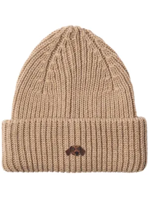 CHARLES JEFFREY LOVERBOY Bear リブニットビーニー Charles Jeffrey Loverboy Bear リブニット ビーニー | ブラック
