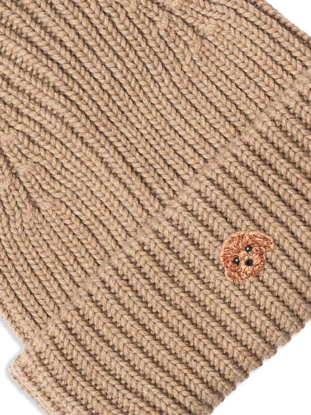 PELO FOUNDATION Poodle Dog beanie hat - Beige