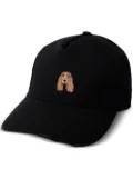 PELO FOUNDATION cocker-patch cotton cap - Black