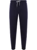 Brunello Cucinelli drawstring straight-leg track pants - Blue