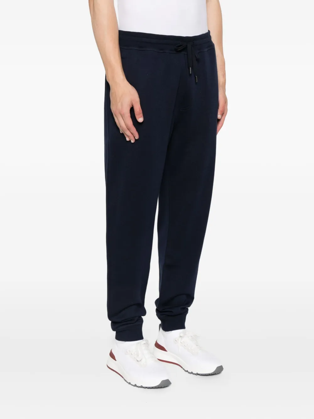 Brunello Cucinelli Straight trainingsbroek met trekkoord Blauw