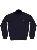 PELO FOUNDATION dog-appliqué jumper - Blue