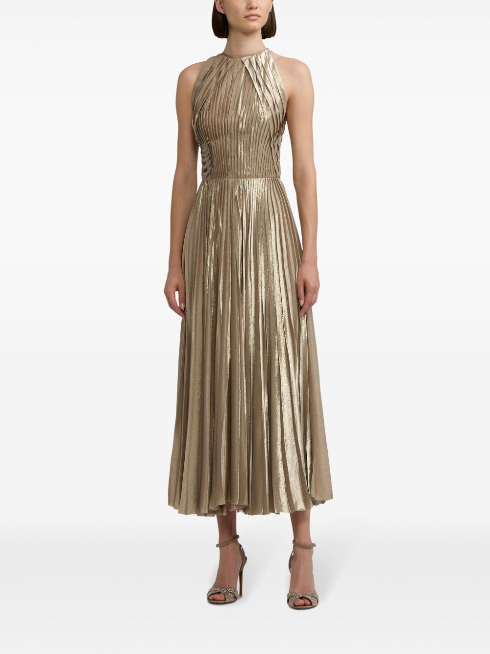 Ralph Lauren Collection Abigail midi-jurk - Goud