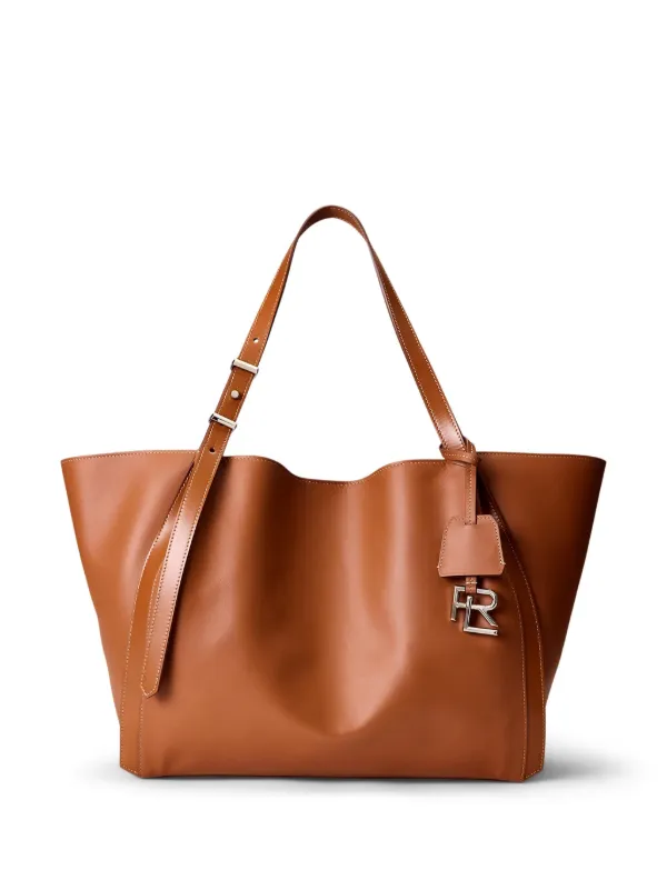 Ralph Lauren Collection Leather Tote Bag Brown FARFETCH TR