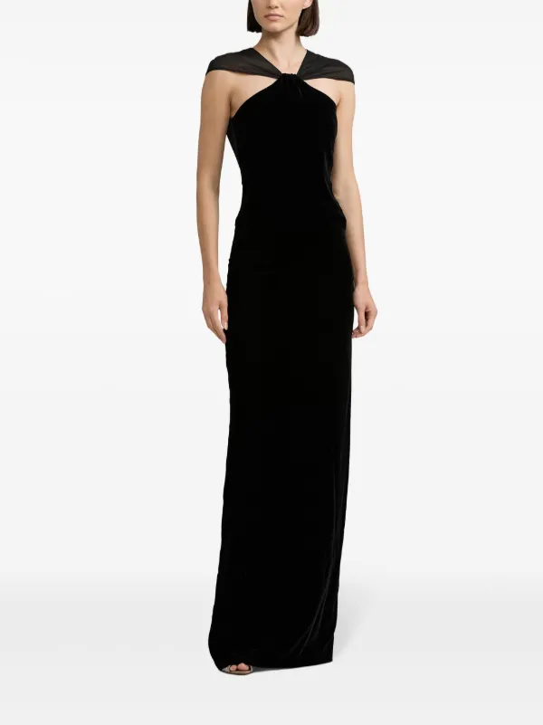 ralph lauren long black evening dress Lauren Ralph Lauren Long-Sleeve Sequin Gown - Dresses - Women