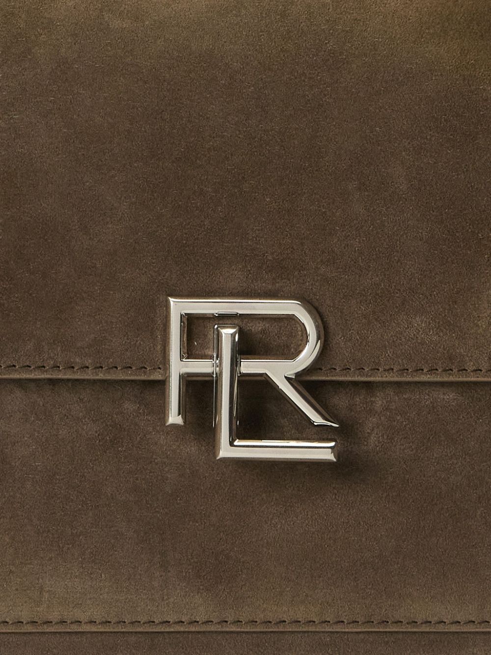 Ralph Lauren Collection logo-plaque suede crossbody bag Women