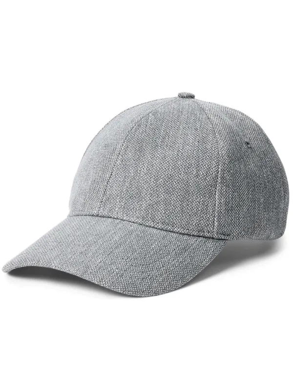 Ralph Lauren Purple Label Twill Baseball Cap Grey FARFETCH CA