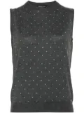 Fabiana Filippi crystal-embellished vest - Grey