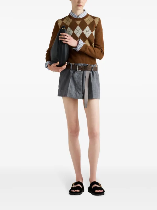 PRADA 2014ss S/S KNIT 総柄 16ss プラダ サマーニット・セーター レーシング/F1 48 - メルカリ