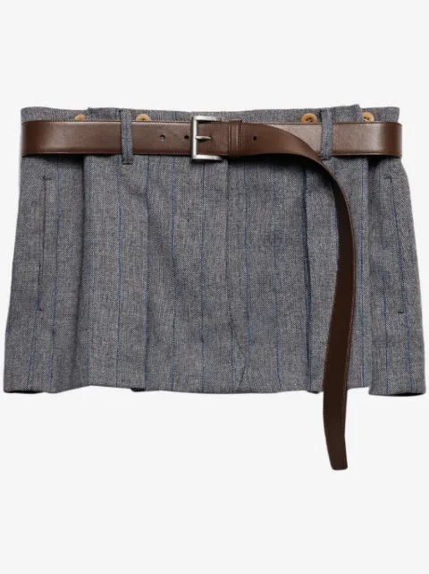 Prada pinstripe-print skirt