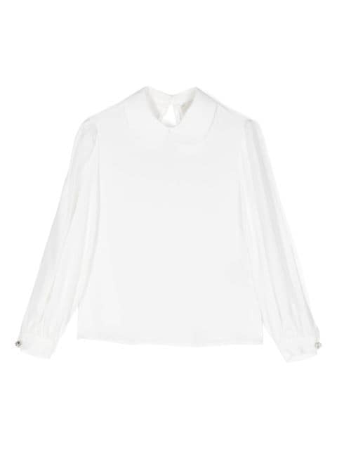 Simonetta blusa con botones de cristal