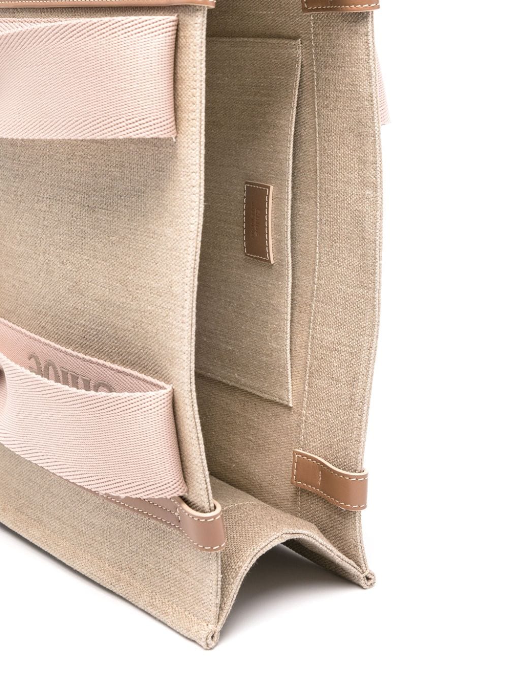 Shop Chloé Woody Tote Bag In Neutrals