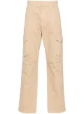 Balmain logo-patch tapered trousers - Neutrals