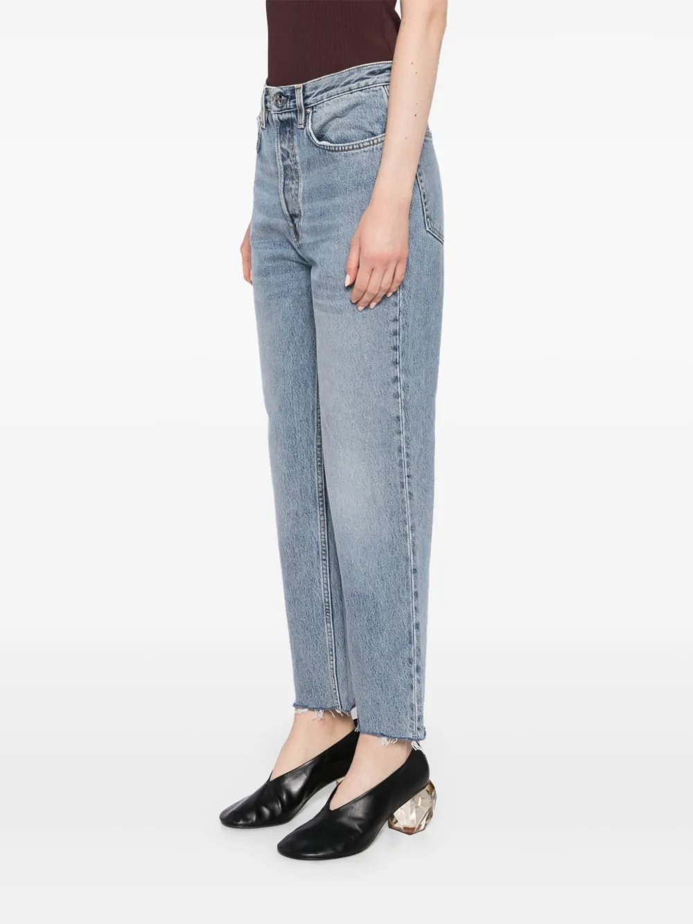 TOTEME Straight jeans Blauw