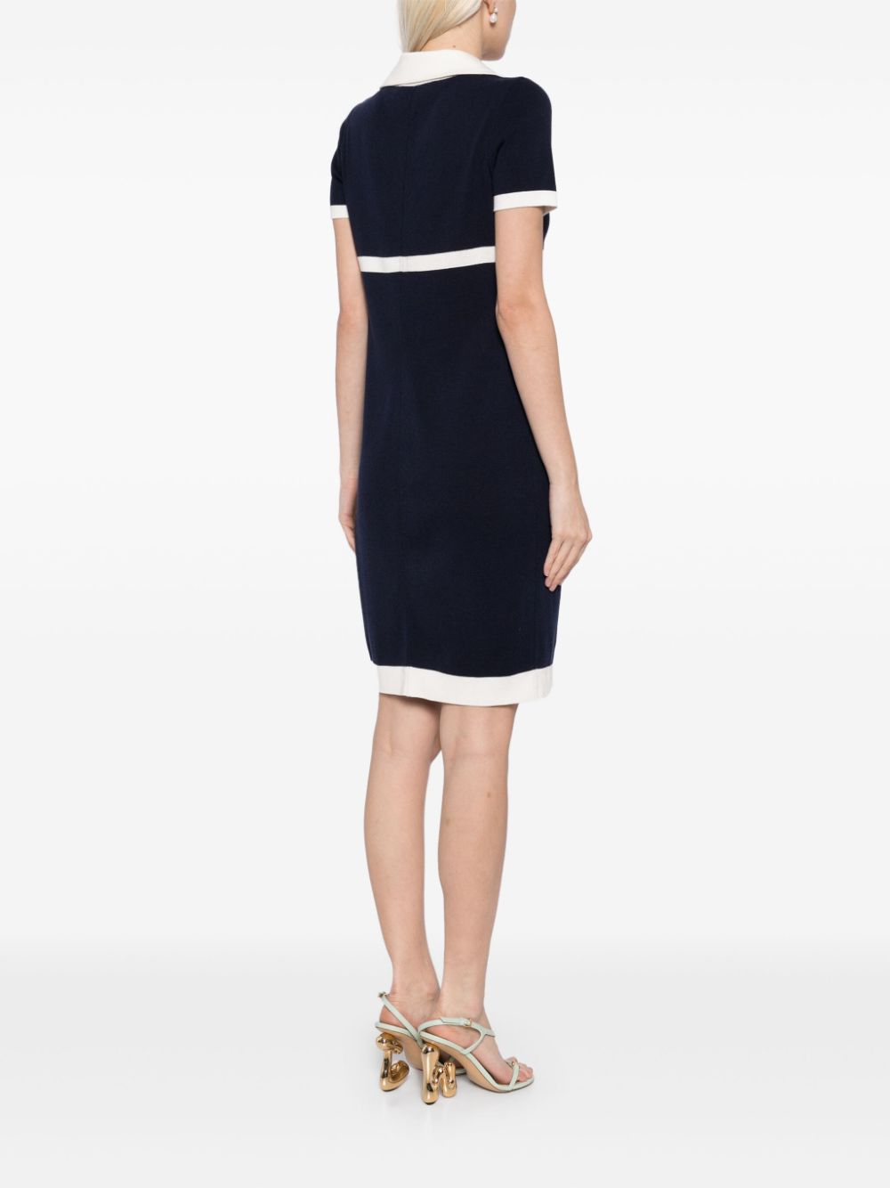 CHANEL CC-buttons cotton dress Women