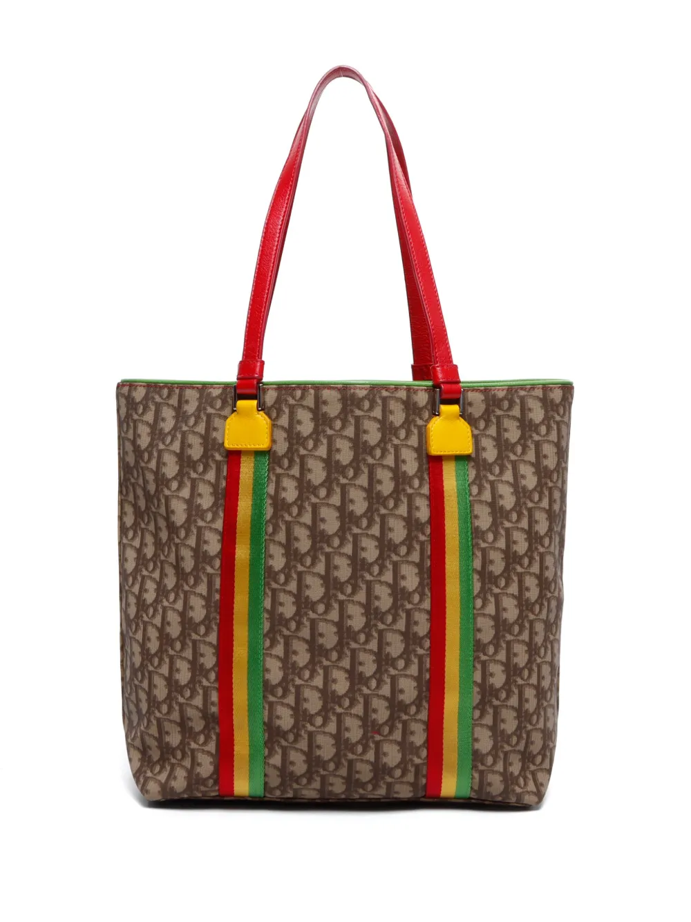 Christian Dior Pre-Owned Trotter Rasta shoulder bag - Bruin