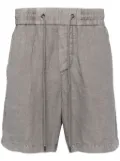 James Perse straight-leg linen shorts - Grey