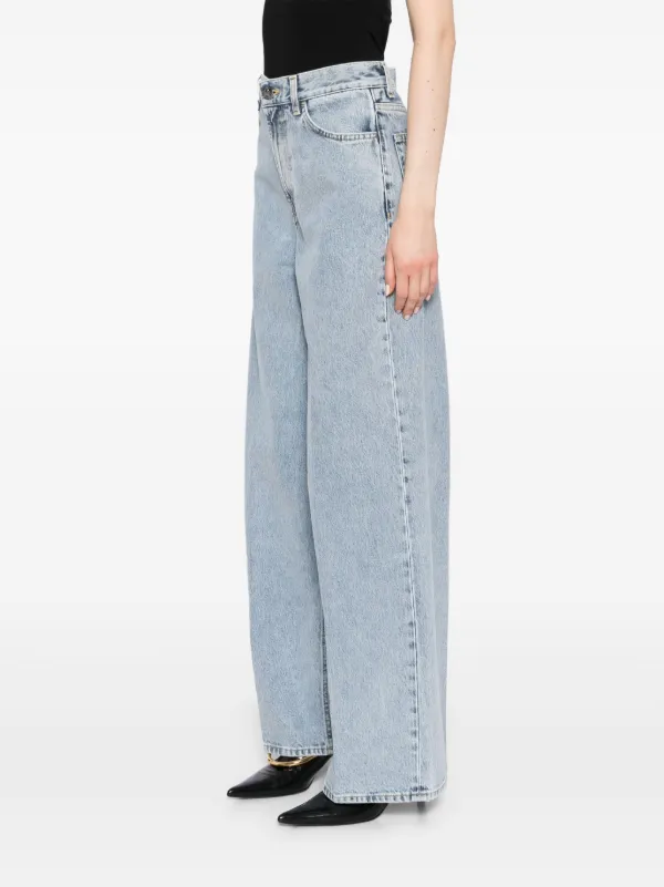 Toteme デニムワイドジーンズ TOTEME ハイライズ ワイドジーンズ | ブルー | FARFETCH JP